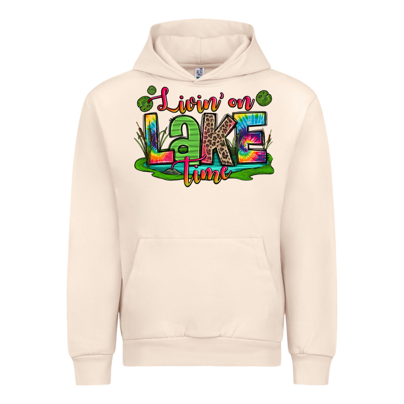 Living On Lake Time Urban Hoodie by Zillion Design Studio | Teevron