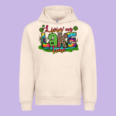 Living On Lake Time Urban Hoodie Designed By Zillion Design Studio