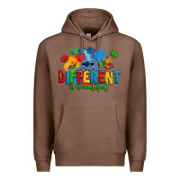 Chestnut different is beautiful autism stitch Premium Hoodie - Zillion Design Studio