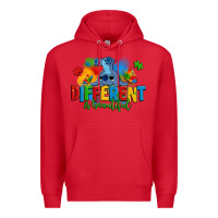 Red different is beautiful autism stitch Premium Hoodie - Zillion Design Studio