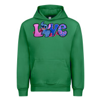 Emerald love stitch Urban Hoodie - Zillion Design Studio