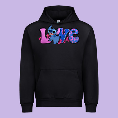 Love Stitch Urban Hoodie Designed By Zillion Design Studio