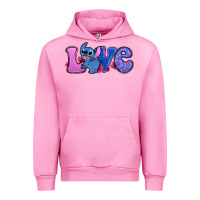 Fuchsia Pink love stitch Urban Hoodie - Zillion Design Studio