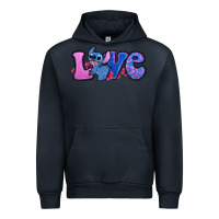 Navy love stitch Urban Hoodie - Zillion Design Studio