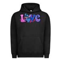 Pigment Black love stitch Urban Hoodie - Zillion Design Studio