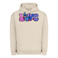 Pigment French Oak love stitch Urban Hoodie - Zillion Design Studio