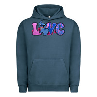 Pigment Midnight Navy love stitch Urban Hoodie - Zillion Design Studio