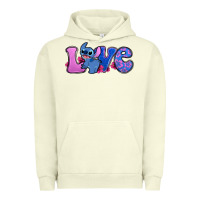 Pigment Pistachio love stitch Urban Hoodie - Zillion Design Studio
