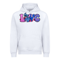 White love stitch Urban Hoodie - Zillion Design Studio