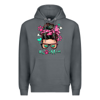 Rock dog mom messy bun Premium Hoodie - Zillion Design Studio