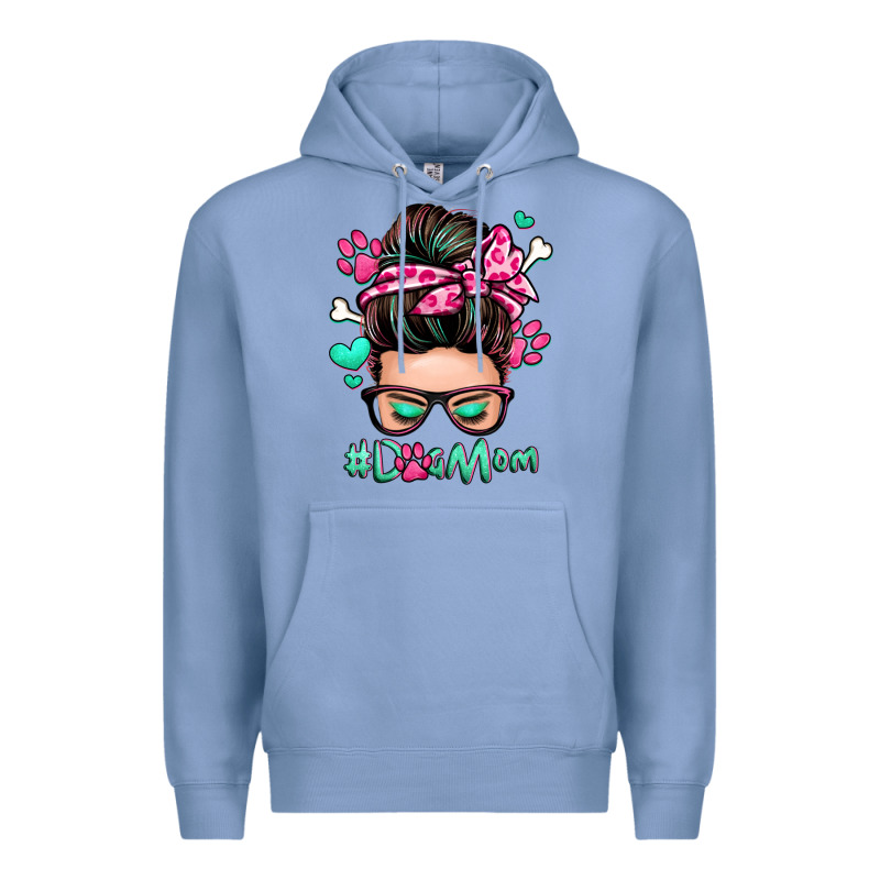 Dog Mom Messy Bun Premium Hoodie by Zillion Design Studio | Teevron