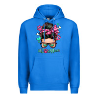 True Royal dog mom messy bun Premium Hoodie - Zillion Design Studio