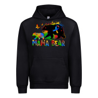 Black mama bear autism Urban Hoodie - Zillion Design Studio