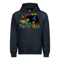 Navy mama bear autism Urban Hoodie - Zillion Design Studio