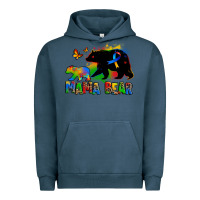 Pigment Midnight Navy mama bear autism Urban Hoodie - Zillion Design Studio