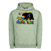 Pigment Oil Green mama bear autism Urban Hoodie - Zillion Design Studio