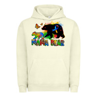 Pigment Pistachio mama bear autism Urban Hoodie - Zillion Design Studio