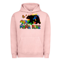 Pigment Salmon mama bear autism Urban Hoodie - Zillion Design Studio