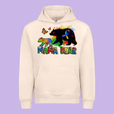 Mama Bear Autism Urban Hoodie Designed By Zillion Design Studio