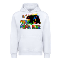 White mama bear autism Urban Hoodie - Zillion Design Studio