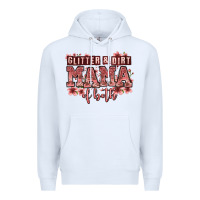 White glitter and dirt mama of both girls Premium Hoodie - Zillion Design Studio