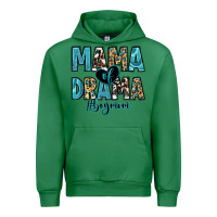 Emerald mama of drama boy mom Urban Hoodie - Zillion Design Studio
