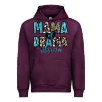Mauve Wine mama of drama boy mom Urban Hoodie - Zillion Design Studio