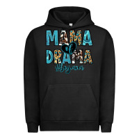 Pigment Black mama of drama boy mom Urban Hoodie - Zillion Design Studio