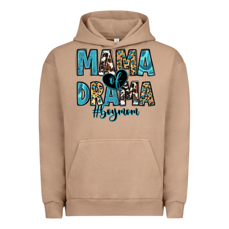 Mama Of Drama Boy Mom Urban Hoodie by Zillion Design Studio | Teevron