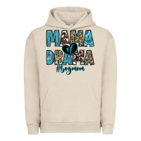 Pigment French Oak mama of drama boy mom Urban Hoodie - Zillion Design Studio