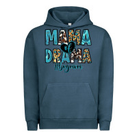 Pigment Midnight Navy mama of drama boy mom Urban Hoodie - Zillion Design Studio