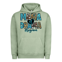 Pigment Oil Green mama of drama boy mom Urban Hoodie - Zillion Design Studio