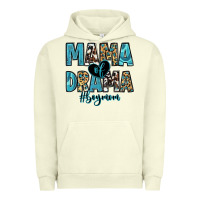 Pigment Pistachio mama of drama boy mom Urban Hoodie - Zillion Design Studio