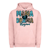 Pigment Salmon mama of drama boy mom Urban Hoodie - Zillion Design Studio