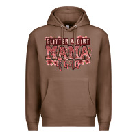 Chestnut glitter and dirt mama of both girls Premium Hoodie - Zillion Design Studio