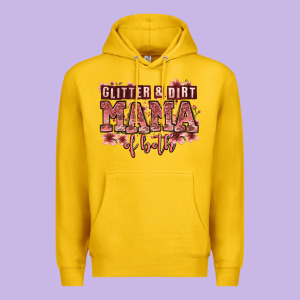 Glitter And Dirt Mama Of Both Girls Premium Hoodie Designed By Zillion Design Studio