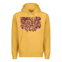 Mustard glitter and dirt mama of both girls Premium Hoodie - Zillion Design Studio