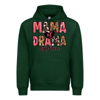 Forest Green mama of drama girl mom Urban Hoodie - Zillion Design Studio