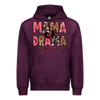 Mauve Wine mama of drama girl mom Urban Hoodie - Zillion Design Studio