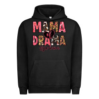 Pigment Black mama of drama girl mom Urban Hoodie - Zillion Design Studio
