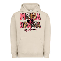 Pigment French Oak mama of drama girl mom Urban Hoodie - Zillion Design Studio
