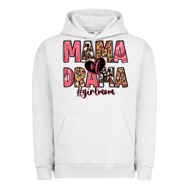Mama Of Drama Girl Mom Urban Hoodie by Zillion Design Studio | Teevron