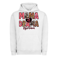 Pigment Lunar Rock mama of drama girl mom Urban Hoodie - Zillion Design Studio