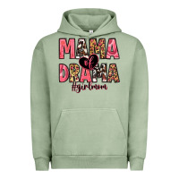 Pigment Oil Green mama of drama girl mom Urban Hoodie - Zillion Design Studio