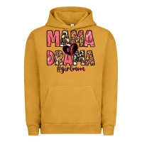 Pigment Peanut Butter mama of drama girl mom Urban Hoodie - Zillion Design Studio