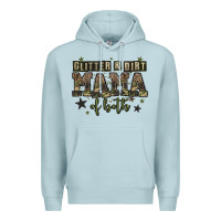 Blue Mist glitter and dirt mama of both Premium Hoodie - Zillion Design Studio
