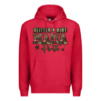Cardinal glitter and dirt mama of both Premium Hoodie - Zillion Design Studio