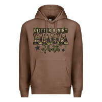 Chestnut glitter and dirt mama of both Premium Hoodie - Zillion Design Studio