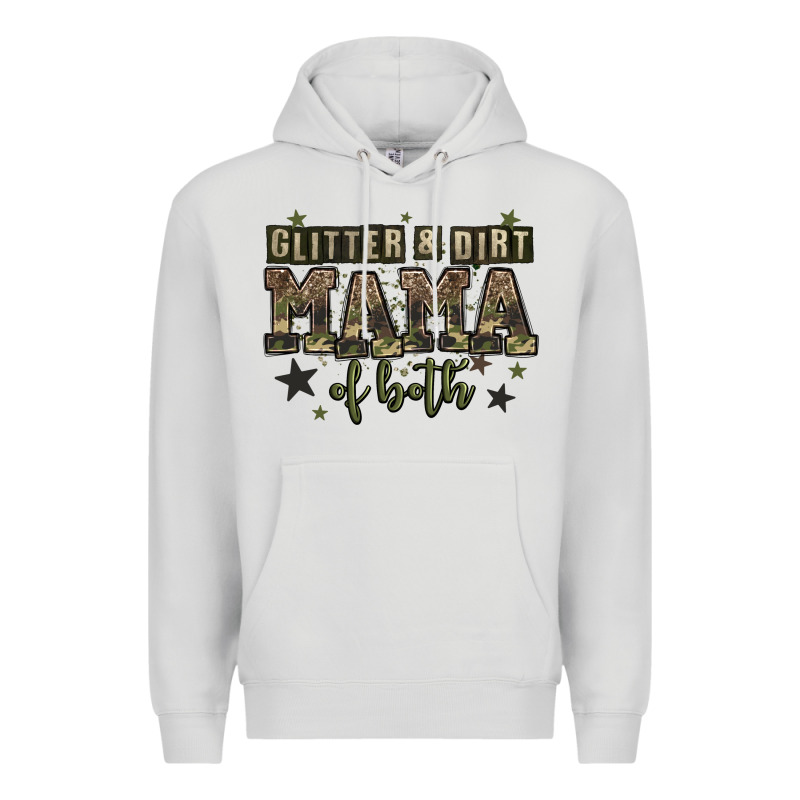 Glitter And Dirt Mama Of Both Premium Hoodie by Zillion Design Studio | Teevron