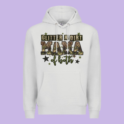 Glitter And Dirt Mama Of Both Premium Hoodie Designed By Zillion Design Studio